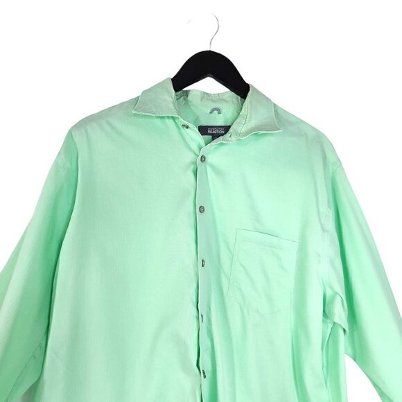 Set of Kenneth Cole Pink & Green Button Up Non Iron Regular Long Sleeve Shirts - Picture 14 of 16